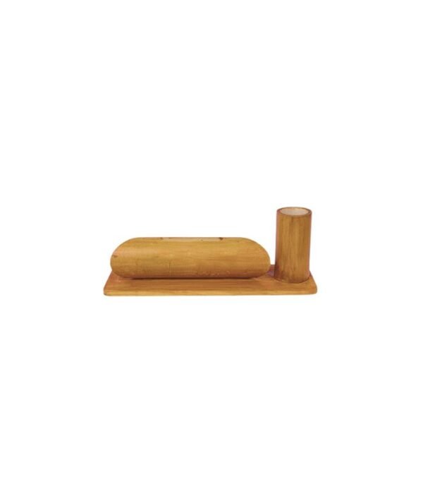 Eco-friendly Bamboo Speakers with Pen Stand - Image 3